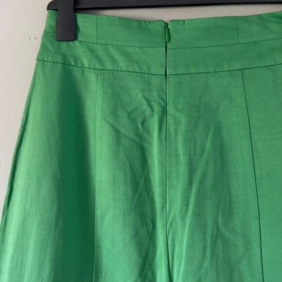 ⭕️ BCBGMAXAZRIA Pants Emerald Green Wide Leg Small - Picture 3 of 7